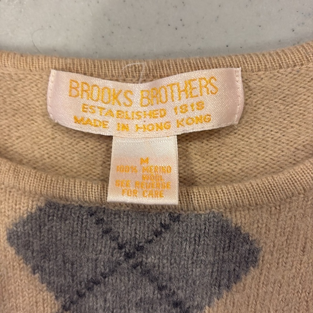 Brooks Brothers Kids Vintage M Merino Wool Sweater - Picture 3 of 4